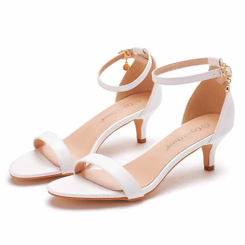 5cm 1.97 Inches Buckling Ankle Strap Closure Sandal Shoes