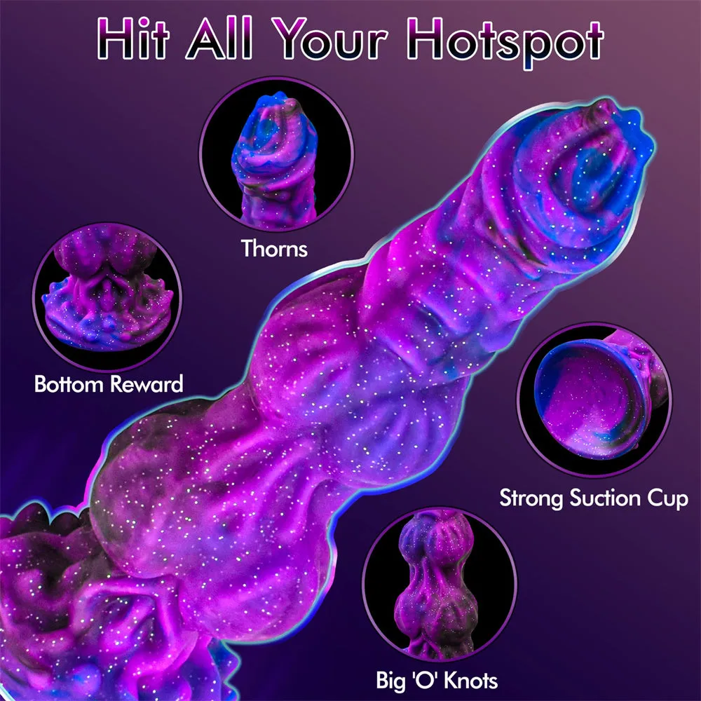 9.6 Inches Monster Dildo Fantasy Horse Dildo With 2 Big Knots And Strong Suction Cup