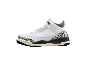 AIR JORDAN 3 RETRO GS WHITE/BLACK/IRON/LIGHT ASH GREY/SAIL/CEMENT GREY