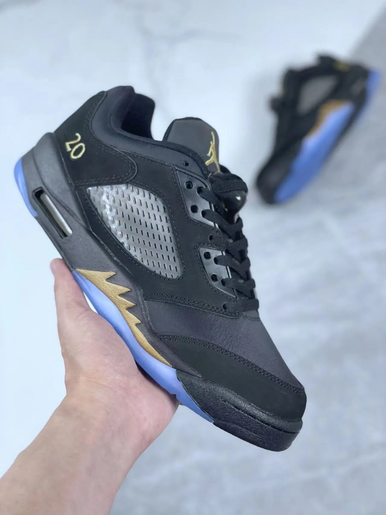 Air Jordan 5 Low "Black Metallic"