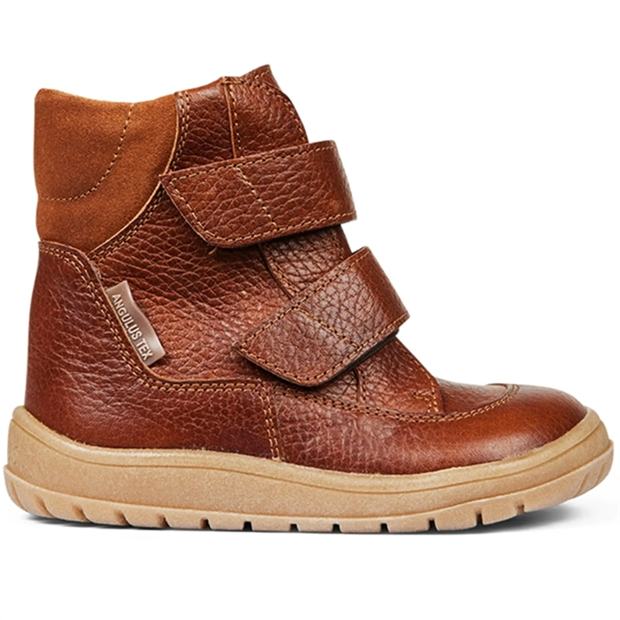 Angulus Tex-Boots With Velcro Cognac/Cognac