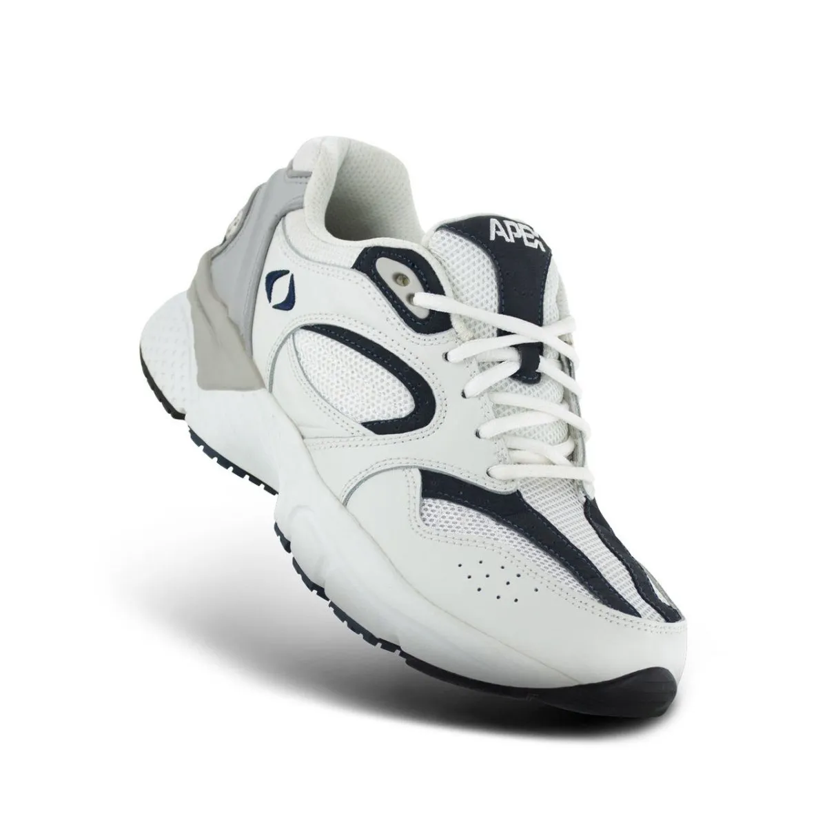 Apex X521m Boss Runner Men's Active Shoe In White/navy.