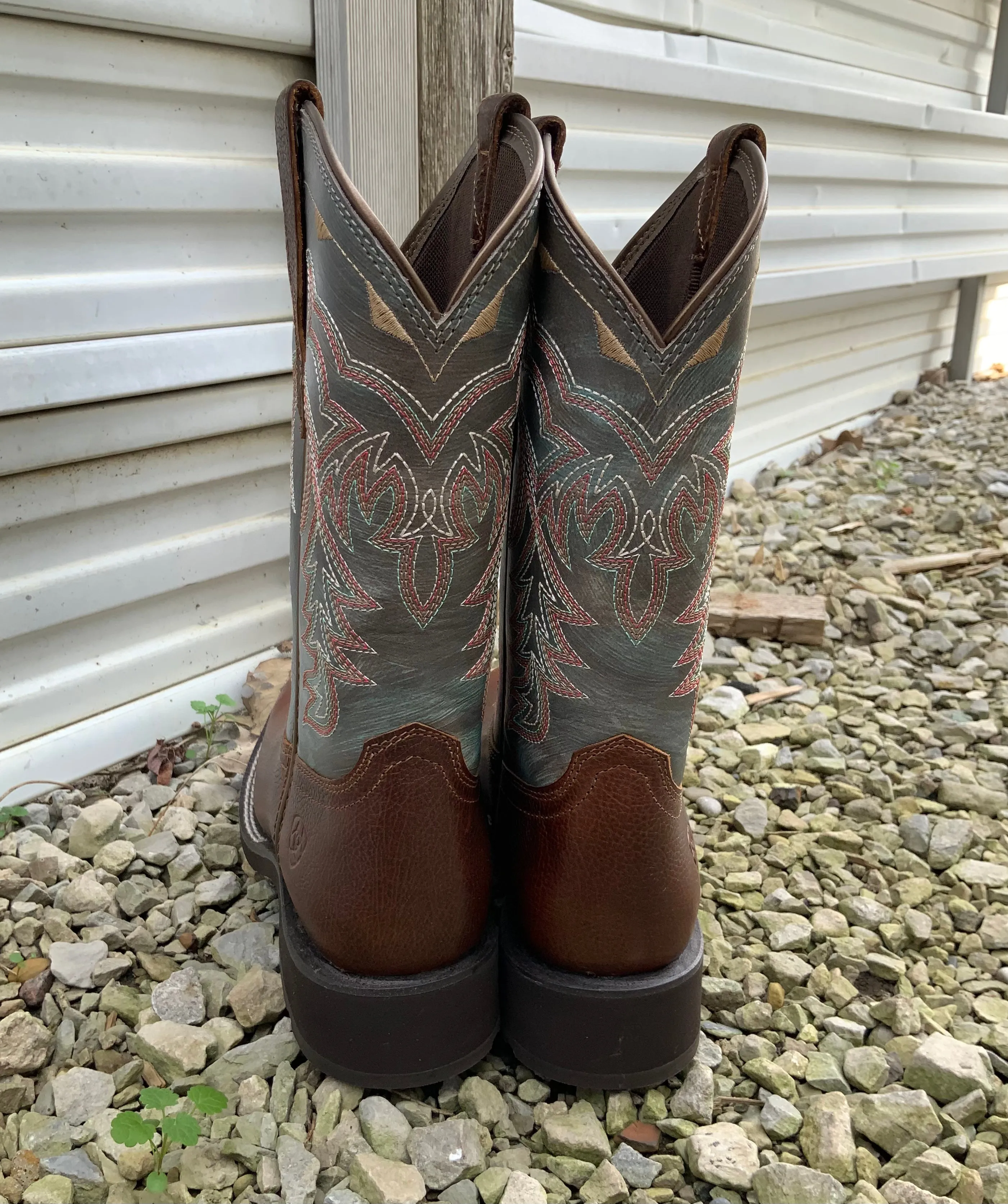 Ariat Women's Delilah Cider Brown Wide Square Toe Cowgirl Boots 10042420