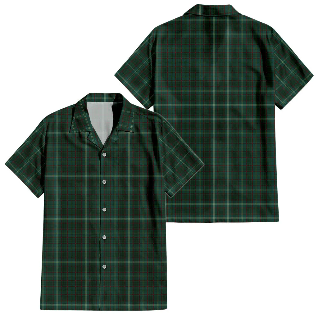 Armagh County Ireland Tartan Short Sleeve Button Down Shirt