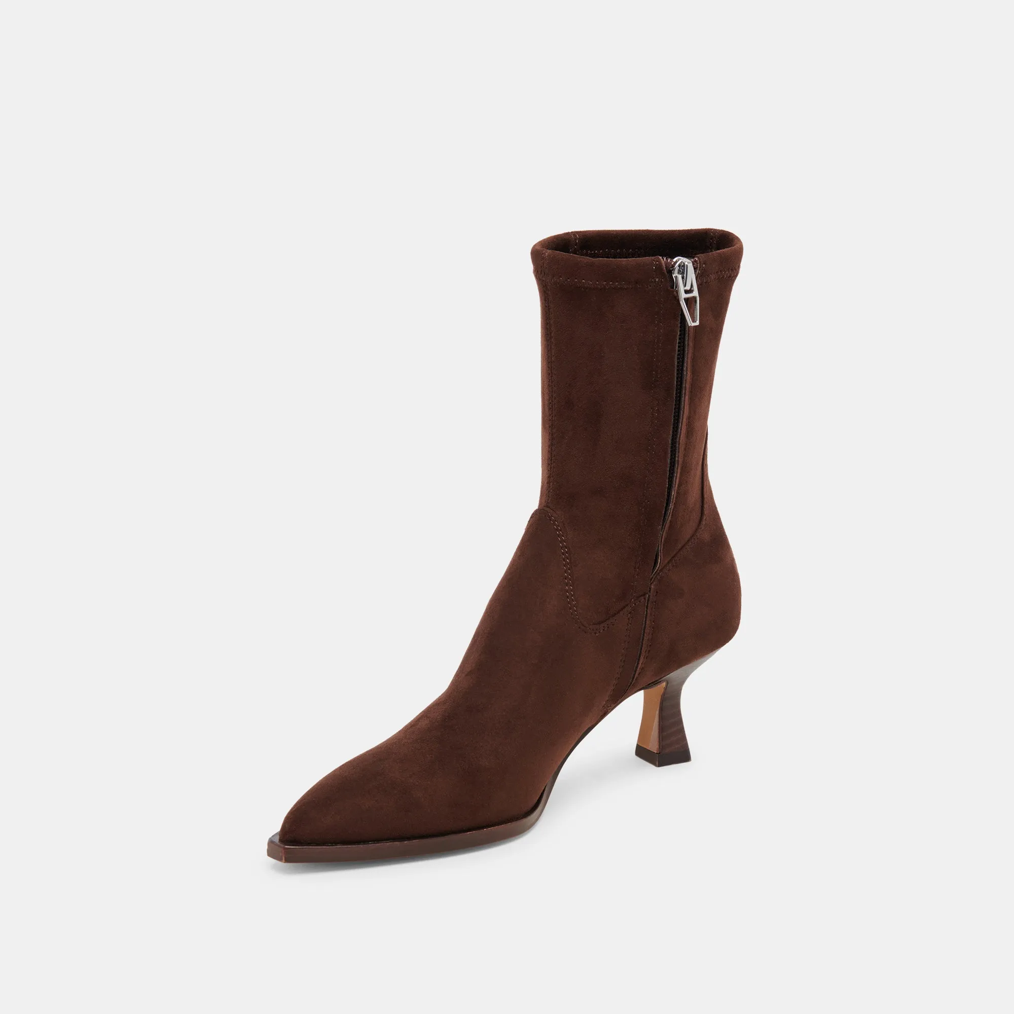 ARYA WIDE CALF BOOTS DK BROWN STELLA SUEDE