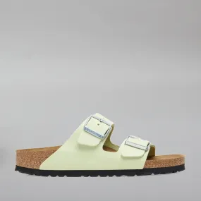 BIRKENSTOCK ARIZONA FADED LIME SANDALS