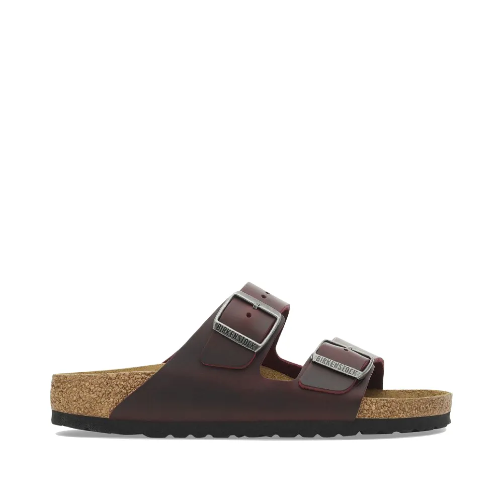 Birkenstock Arizona Oiled Leather Sandal in Zinfandel