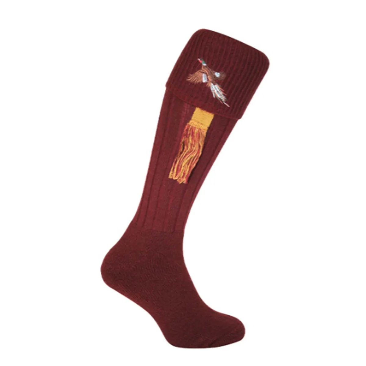 Bisley Embroidered Pheasant Stockings