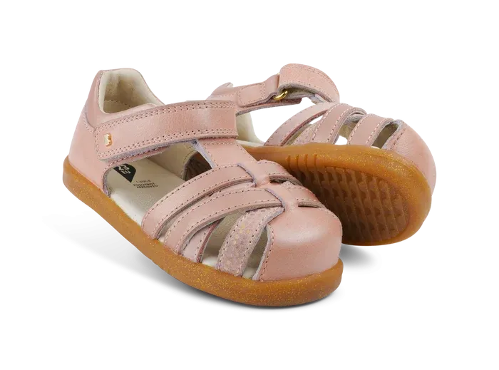 Bobux Iwalk Cross Jump Sandal - Dusk Pearl Rose Gold