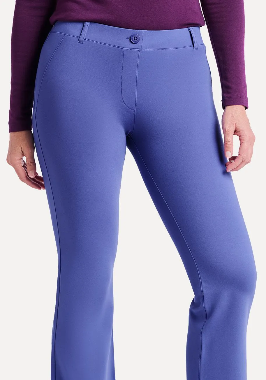 Boot Cut | Two-Pocket Dress Pant Yoga Pants (Blue Iris)