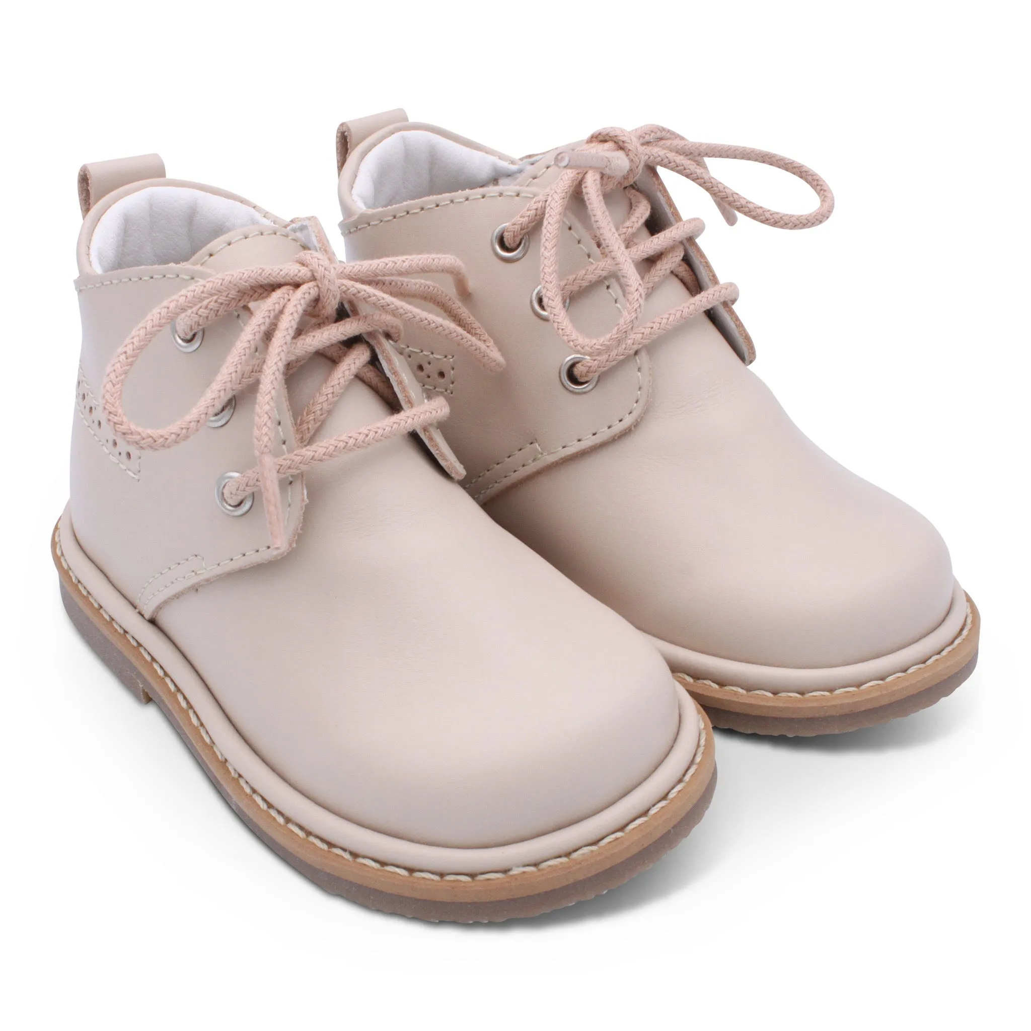 Borboleta Beige 'Zachary' Leather Boots