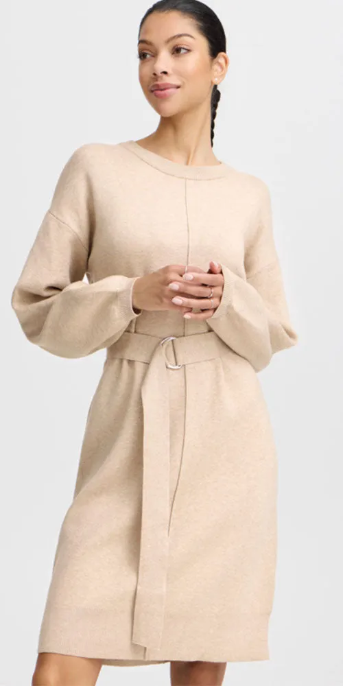 B.Young Otari Knit Dress, tan