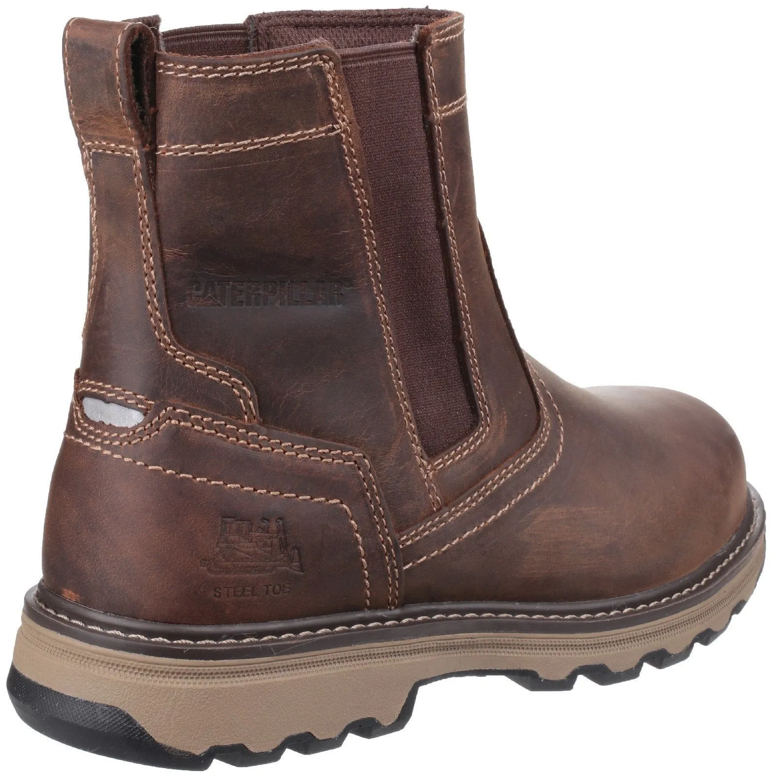 Caterpillar Pelton Wide-Fit Safety Dealer Boot | Steel Toe Cap