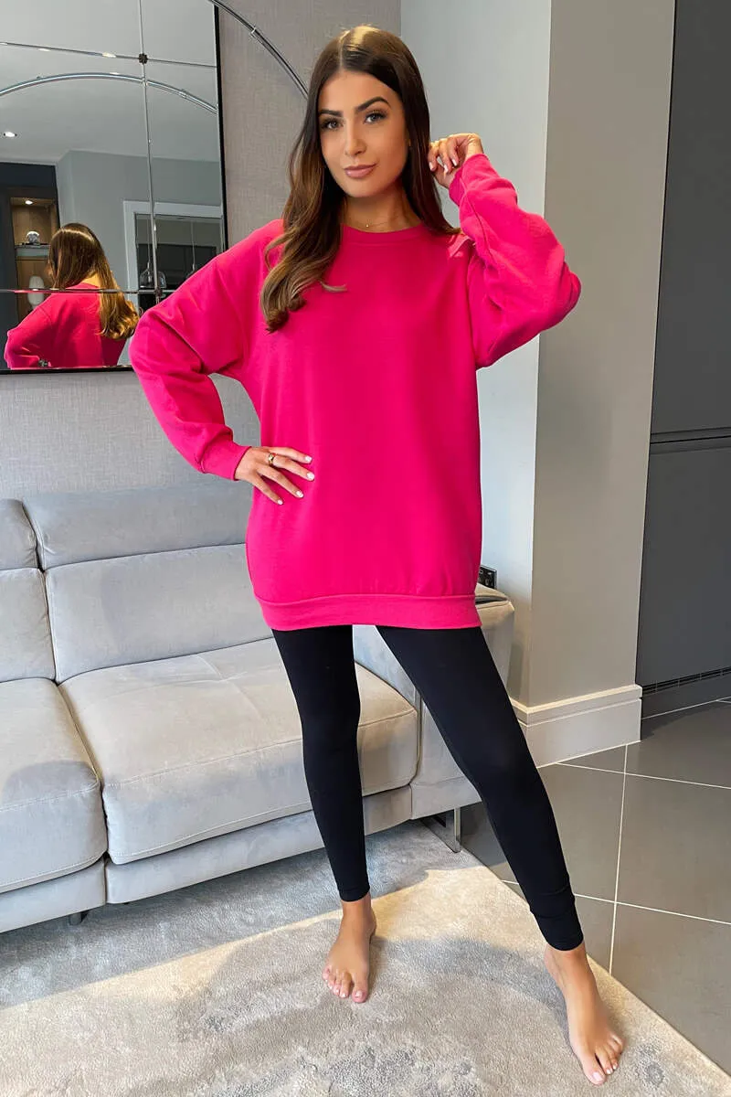 Cerise Oversized Sweatshirt