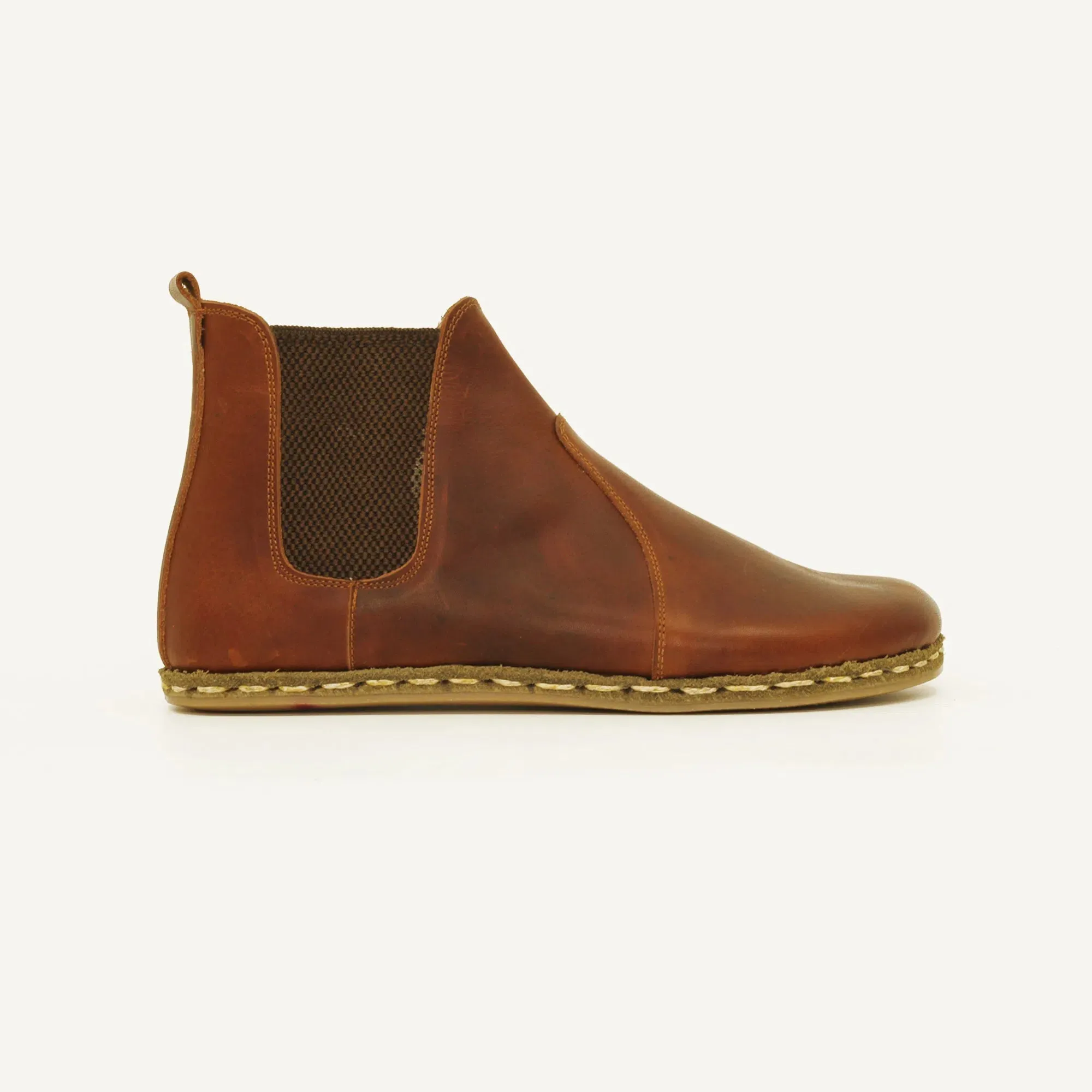 Chelsea Boots Handmade Brown Barefoot Women's