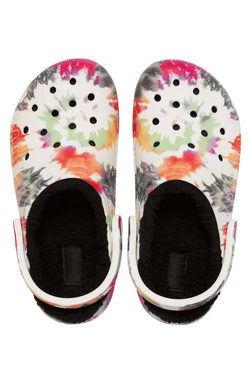 Classic Lined Tie-Dye Clogs - Black/Multi