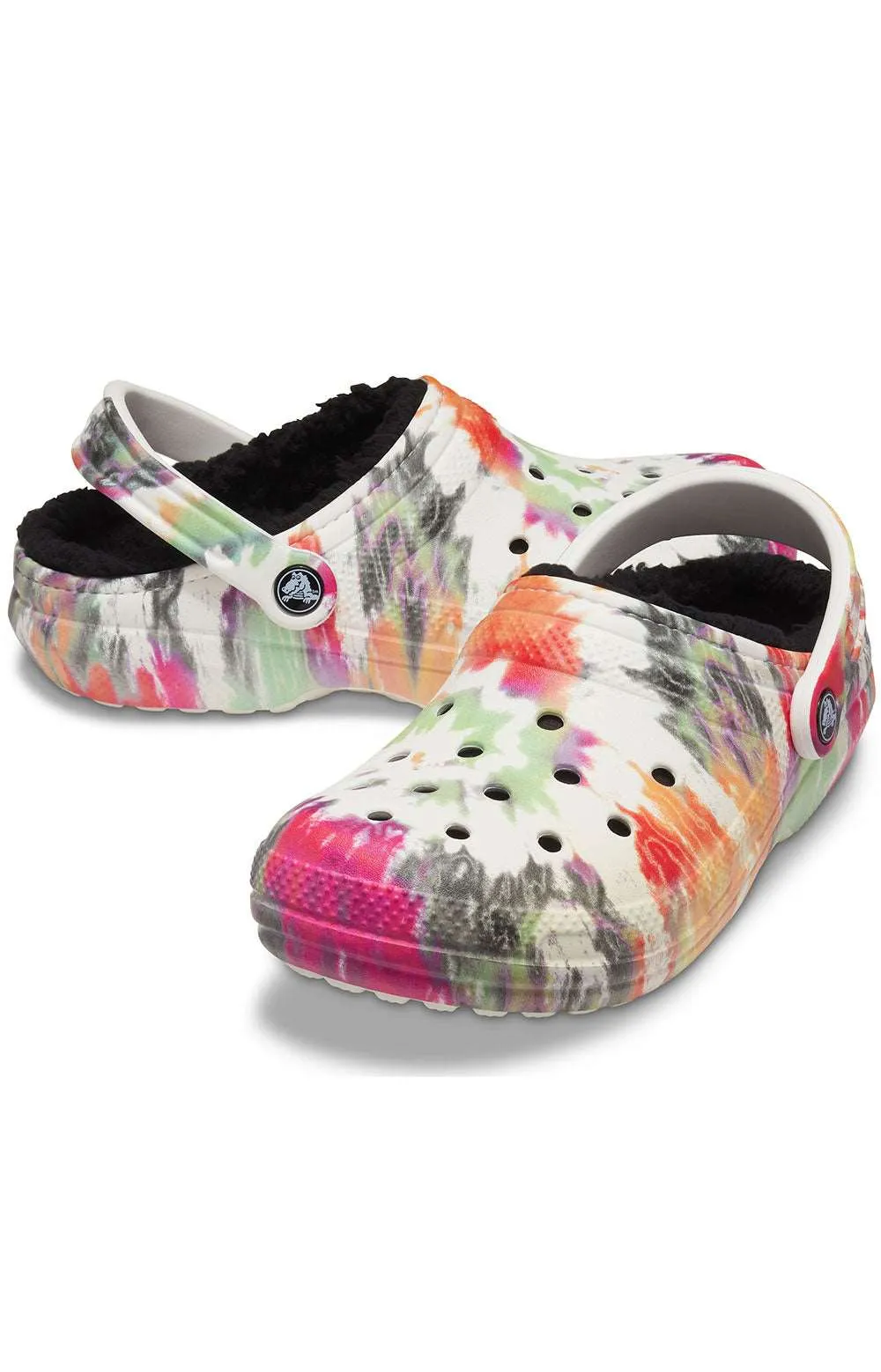 Classic Lined Tie-Dye Clogs - Black/Multi