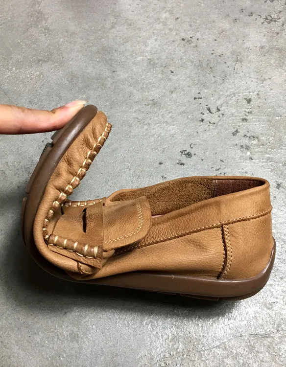 [Clearance] Soft Leather Daily Comfy Loafers for Men(Size 42)