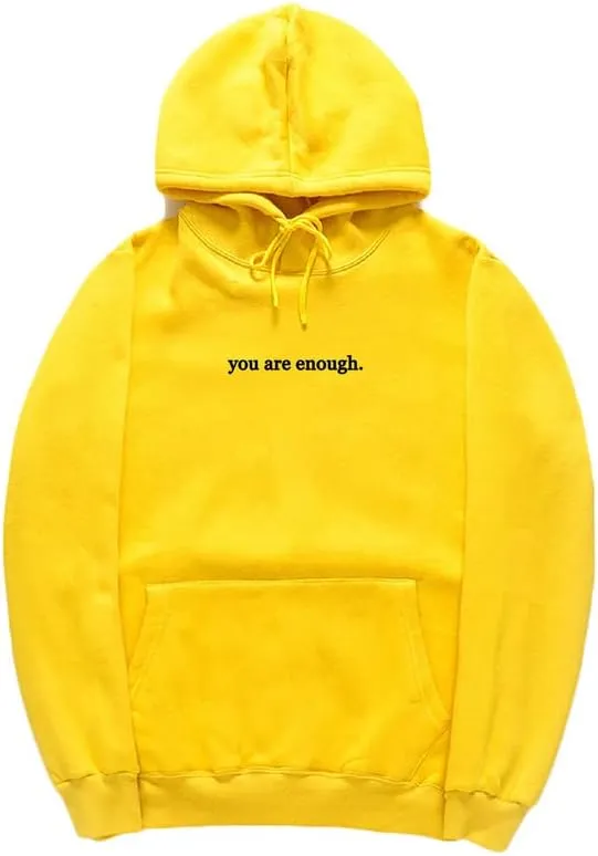 CORIRESHA Teen's You Are Enough Hoodie Dear Person Behind Me Letters Sweatshirt