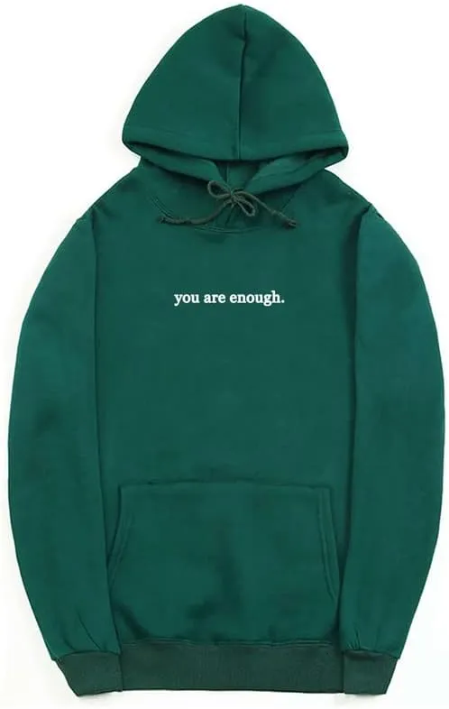 CORIRESHA Teen's You Are Enough Hoodie Dear Person Behind Me Letters Sweatshirt