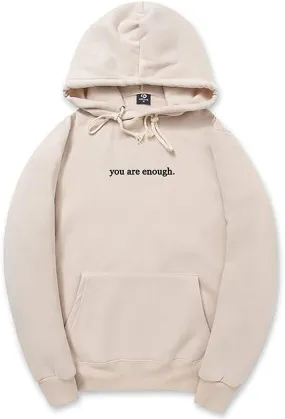 CORIRESHA Teen's You Are Enough Hoodie Dear Person Behind Me Letters Sweatshirt