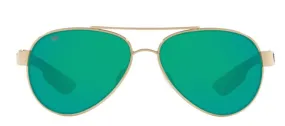 Costa Del Mar Loreto Rose Gold Frame - Green Mirror Glass Lens - Polarized Sunglasses