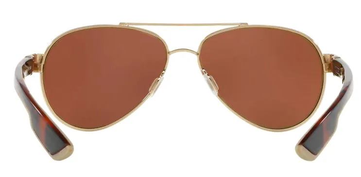 Costa Del Mar Loreto Rose Gold Frame - Green Mirror Glass Lens - Polarized Sunglasses