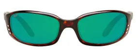 Costa Del Mar Mens Brine Tortoise Frame - Green Mirror 580 Plastic Lens - Polarized Sunglasses