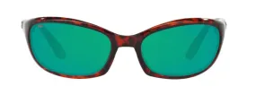 Costa Del Mar Mens Harpoon Tortoise Frame - Green Mirror 580 Plastic Lens - Polarized Sunglasses