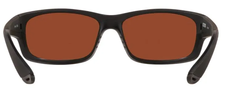 Costa Del Mar Mens Jose Blackout Frame - Green Mirror 580 Plastic Lens - Polarized Sunglasses