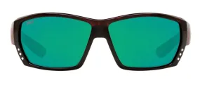 Costa Del Mar Mens Tuna Alley Tortoise Frame - Green Mirror 580 Plastic Lens - Polarized Sunglasses