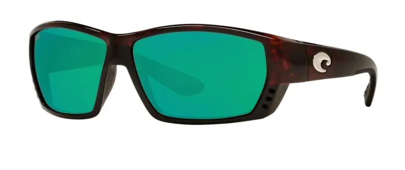 Costa Del Mar Mens Tuna Alley Tortoise Frame - Green Mirror 580 Plastic Lens - Polarized Sunglasses