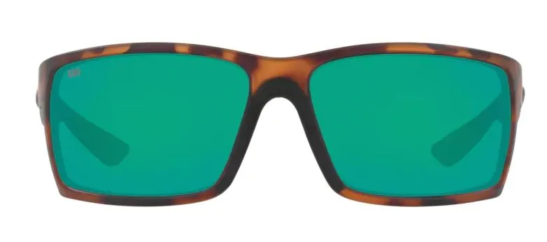 Costa Del Mar Reefton Retro Tortoise Frame - Green Mirror 580 Glass Lens - Polarized Sunglasses