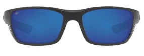 Costa Del Mar Whitetip Blackout Frame - Blue Mirror 580 Plastic Lens - Polarized Sunglasses