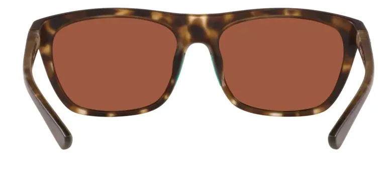 Costa Del Mar Womens Cheeca Matte Shadow Tortoise Frame - Green Mirror 580 Glass Lens - Polarized Sunglasses