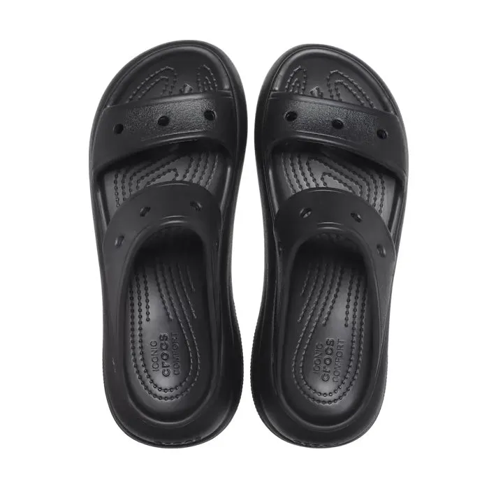 Crocs Classic Crush Sandal Adults Black Platform