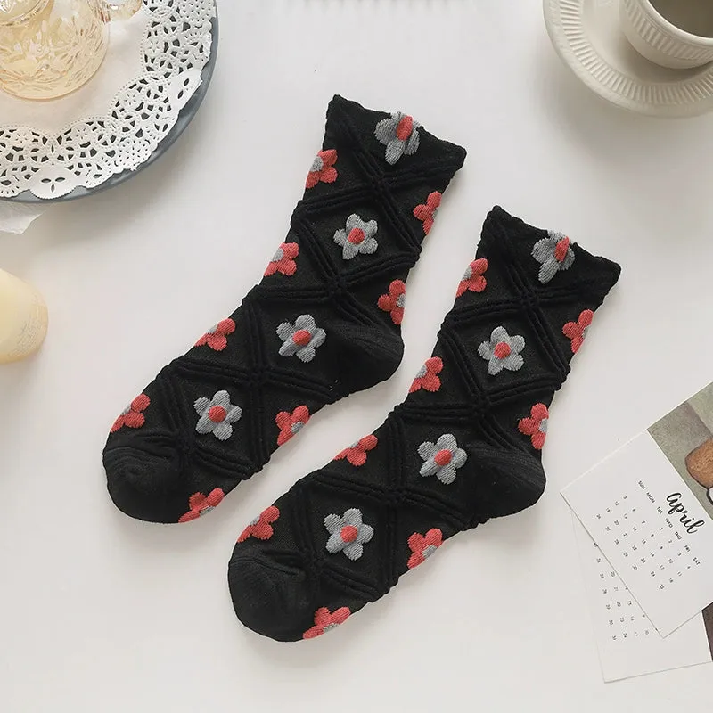 Cute Small Flower Women's Socks