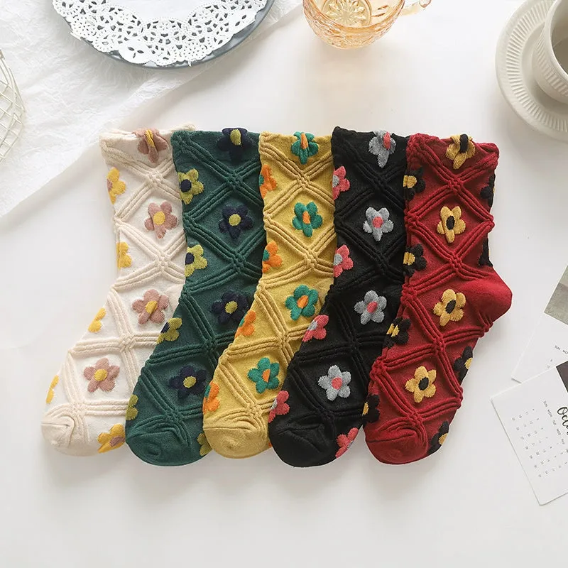 Cute Small Flower Women's Socks