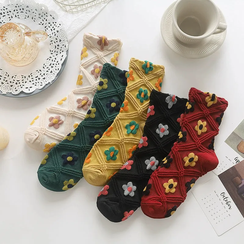 Cute Small Flower Women's Socks