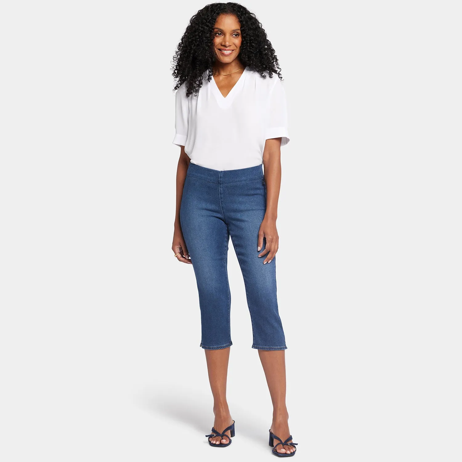 Dakota Crop Pull-On Jeans  - Olympus