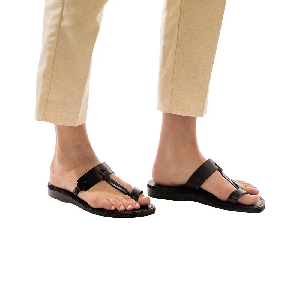 David - Natural Leather Sandal | Black