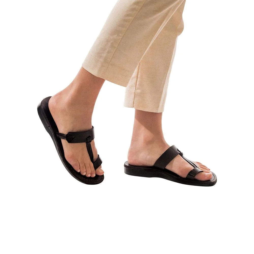 David - Natural Leather Sandal | Black