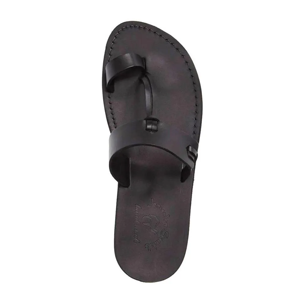 David - Natural Leather Sandal | Black