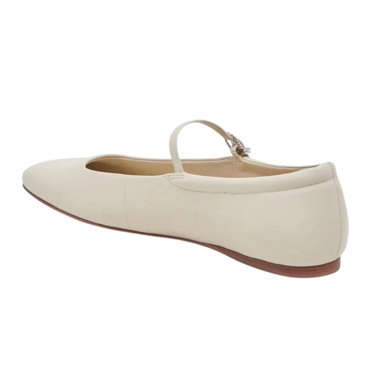 Dolce Vita Women's Reyes Ballet Flats Ivory Leather