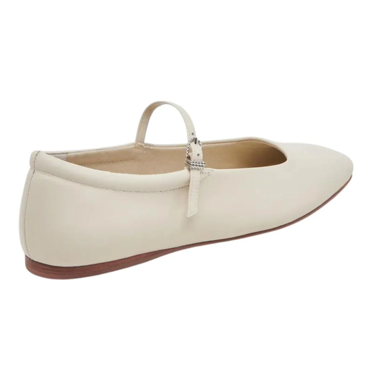 Dolce Vita Women's Reyes Ballet Flats Ivory Leather