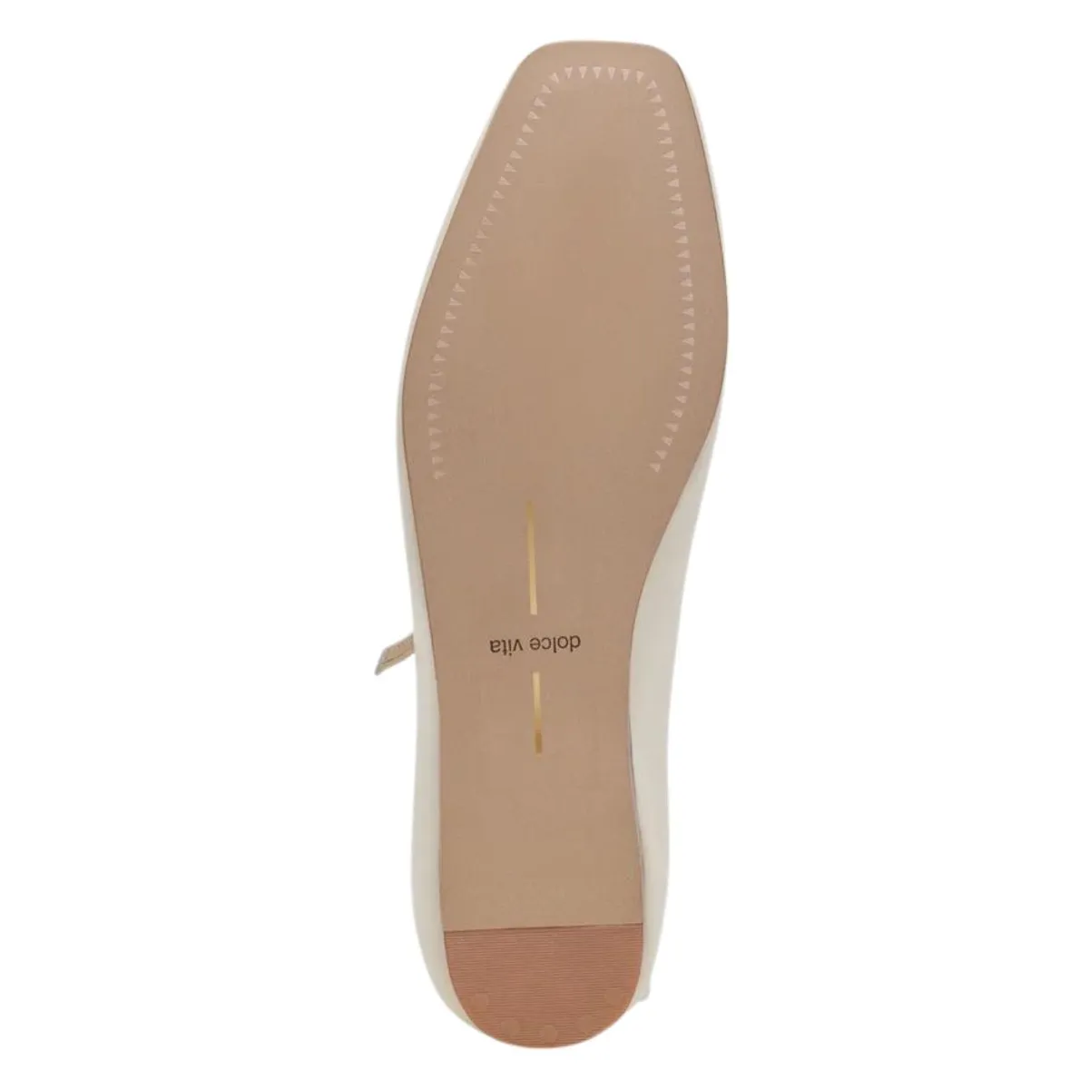 Dolce Vita Women's Reyes Ballet Flats Ivory Leather