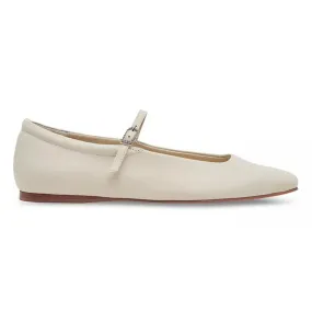 Dolce Vita Women's Reyes Ballet Flats Ivory Leather