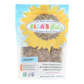 Ella's Flats Crisp All Seed Caraway - 4.8 Oz, Pack of 6