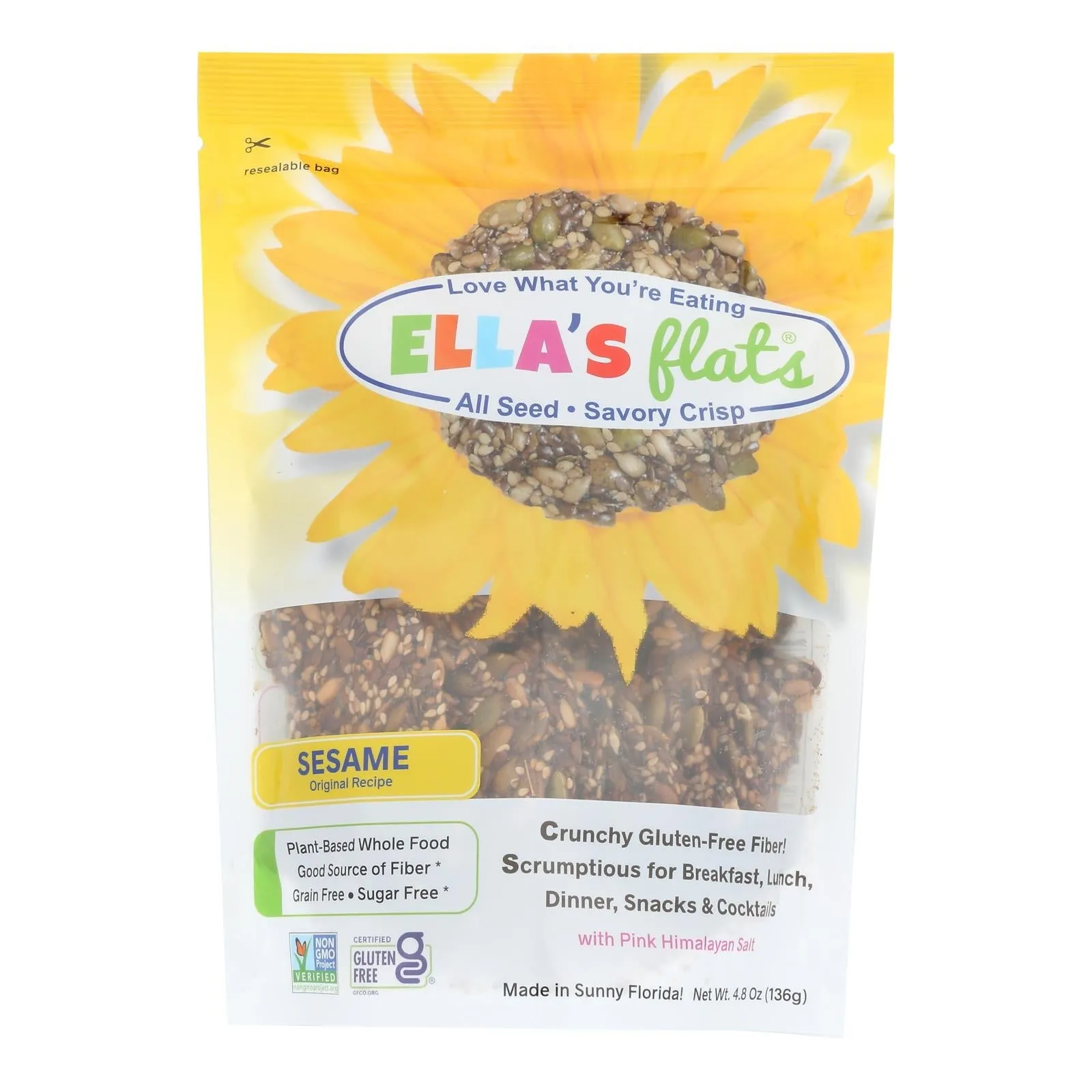 Ella's Flats Sesame Seeds, 4.8 Oz (Case of 6)