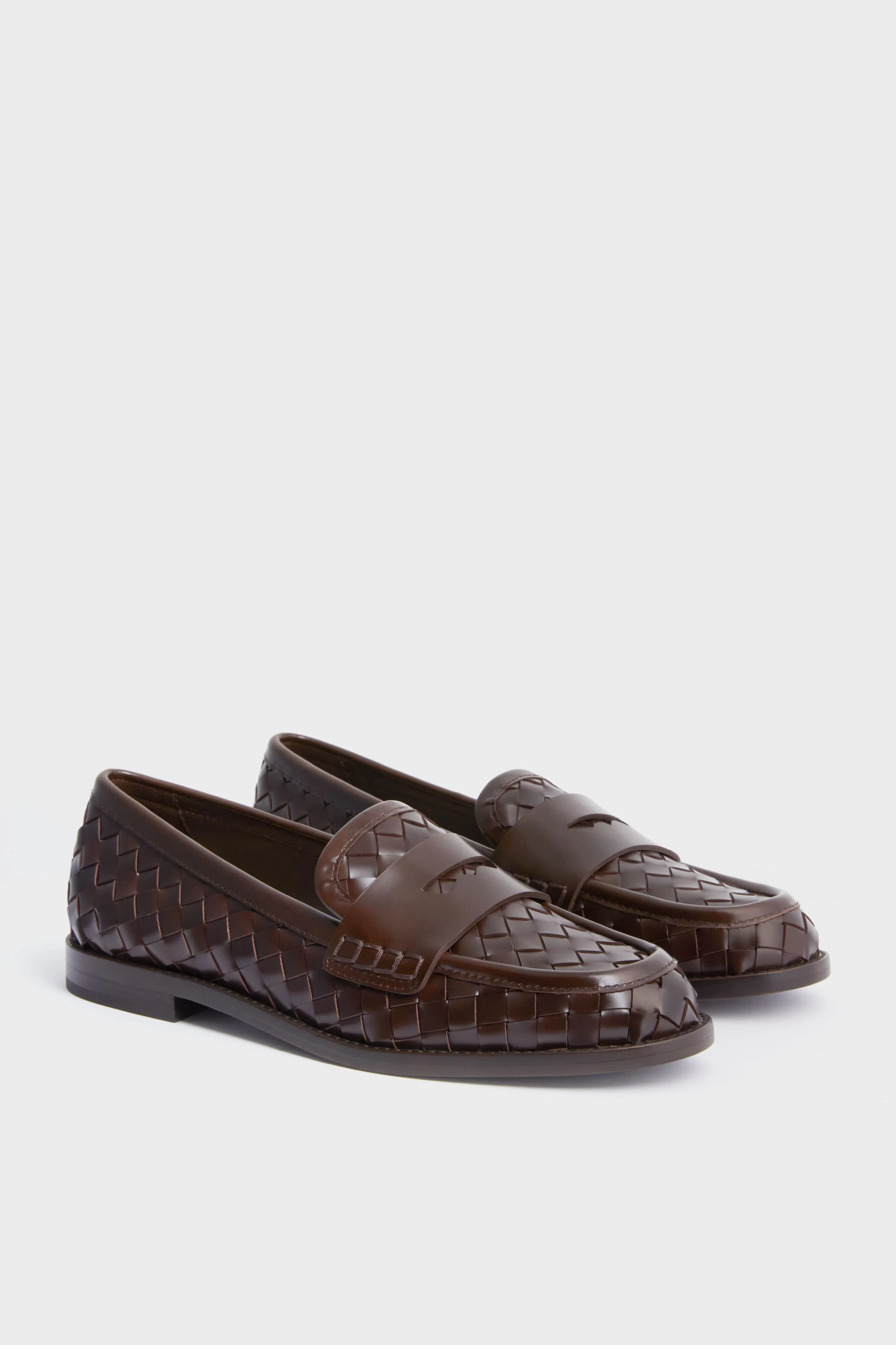 Rachels Woven Espresso Loafers - Elegant and Comfortable